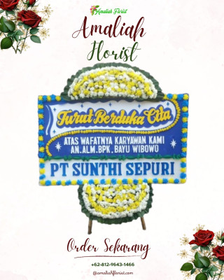 Papan Bunga Duka di Cisalak Pasar