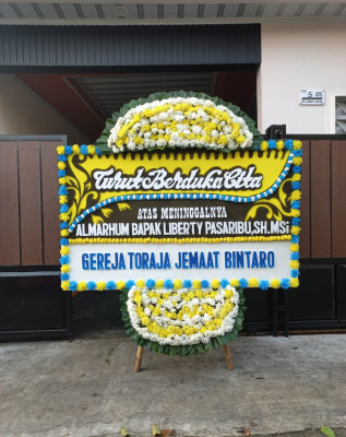 Papan Bunga Duka di Cisalak Pasar